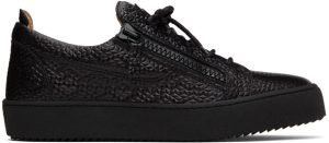 Giuseppe Zanotti Black Leather Sneakers (RU20011-92942)