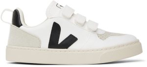 VEJA Kids Black & White V-10 Sneakers (CV0702565C)