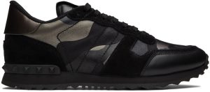 Valentino Garavani Black Rockrunner Sneakers (1Y2S0723NTA)