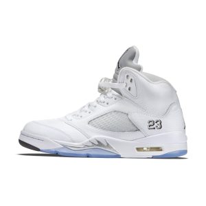 Air Jordan 5 Retro White Metallic Silver (136027-130)