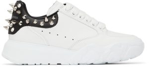 Alexander McQueen White Leather Court Sneakers (708081WICD5)