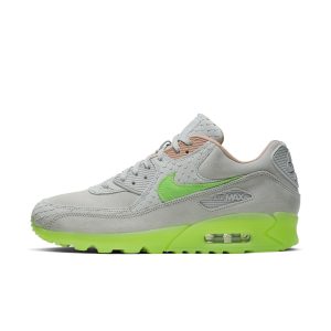 Nike Air Max 90 Premium ‘New Species’ Pure Platinum/Electric Green-Bio Beige (CQ0786-001)