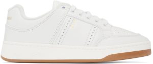 Saint Laurent White Leather Sneakers (690789AAAJH)