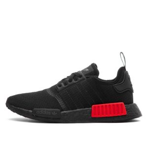 adidas NMD R1 Core Black Lush Red