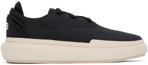 Y-3 Black Ajatu Court Formal Sneakers (GY3800)