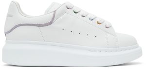 Alexander McQueen Kids White Oversized Sneakers (687065WIAHA)