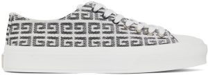 Givenchy White & Black City Low Sneakers (BE001NE10N004)