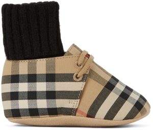 Burberry Baby Vintage Check Chalburyul Sock Detail Pre-Walkers (8041010)
