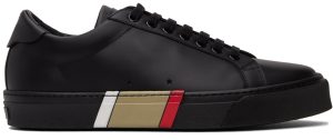 Burberry Black Bio-Based Stripe Sole Sneakers (8042172)