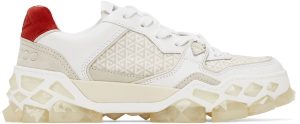 Jimmy Choo White Diamond x Trainer Sneakers (DIAMOND X TRAINER/F FHF)