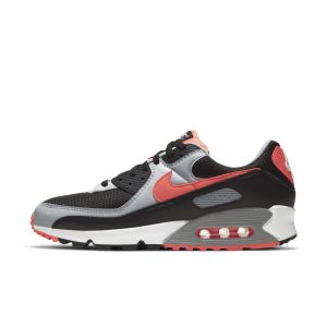 Nike  Air Max 90 Black Radiant Red Wolf Grey (CZ4222-001)