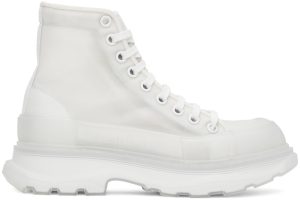 Alexander McQueen Off-White Mesh Tread Slick High Sneakers (662671W4Q31)