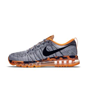 Nike Flyknit Max Wolf Grey Black Orange