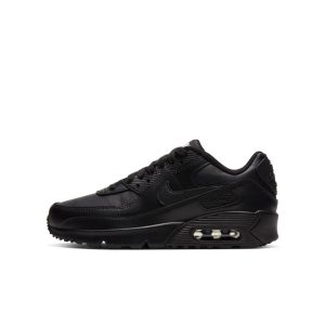 Nike Air Max 90 GS ‘Triple Black’ Black/Black/White/Black (CD6864-001)