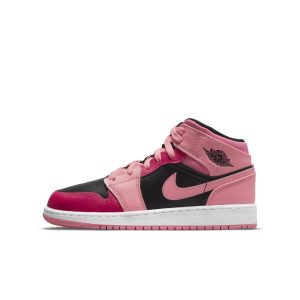 Air Jordan  1 Mid Coral Rush Pink (GS) (554725-662)