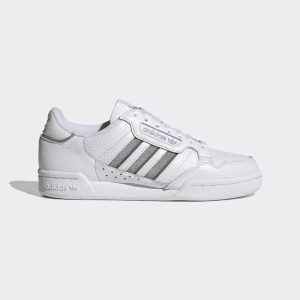adidas Continental 80 Stripes Cloud White / Silver Metallic / Grey Three (S42626)