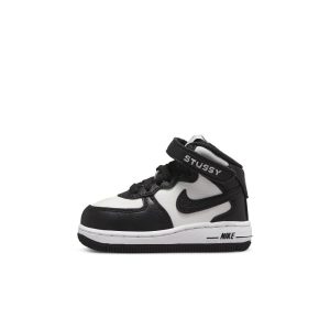 Nike x Stüssy Force 1 Miden voor baby’s/peuters Zwart (DN4160-002)