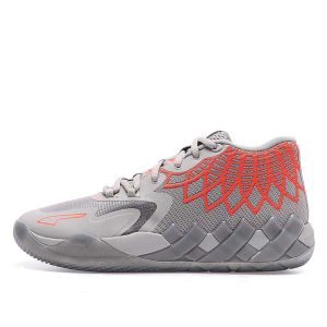 Puma MB.01 basketbalschoenen Grijs/Rood (376443-09)