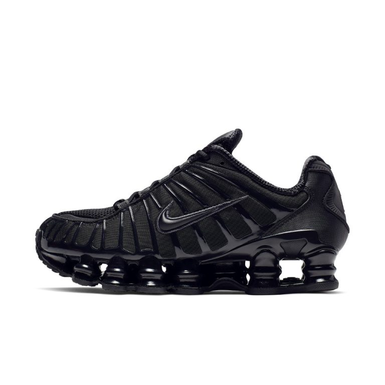 Nike Shox TL “Black Metallic Hematite”: donkere glans voor haar