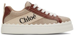 Chloé Beige Lauren Sneakers (CHC21W108R4)