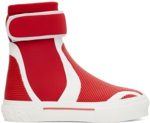 Burberry Red Sub High-Top Sneakers (8052337)