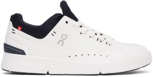 On White & Navy ‘The Roger’ Advantage Sneakers (48.99451)