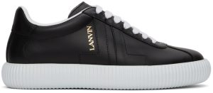 Lanvin Black Glen Sneakers (FW-SKLS00-NAPA-A21)