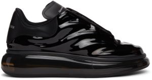 Alexander McQueen Blue & Black Oversized Sneakers (682398W4RY1)