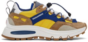 Dsquared2 Beige & Blue Run DS2 Sneakers (SNM0210_21304356_M2395)