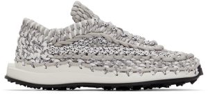 Valentino Garavani Grey Crochet Sneakers (XY2S0E41ZXB)