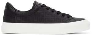 Givenchy Black 4G Perforated Sneakers (BH005VH13G)