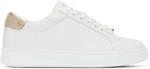 Jimmy Choo White Rome Low Sneakers (ROME/F AZA)