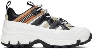 Burberry White Icon Stripe Arthur Sneakers (8045825)