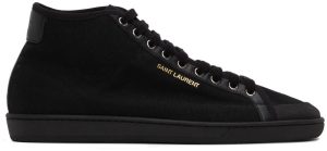Saint Laurent Black Court Classic SL/39 Mid Sneakers (66936012N90)