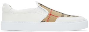 Burberry Salmond Check Slip-On Sneakers (8043212)