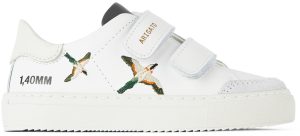 Axel Arigato Kids White Clean 90 Triple Bee Birds Straps Sneakers (19195)