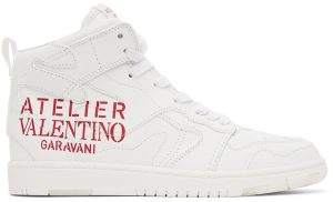 Valentino Garavani White 07 Camouflage Edition Atelier Mid-Top Sneakers (WW2S0CQ4BMH)
