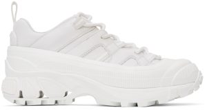 Burberry White Leather Arthur Sneakers (8037246)