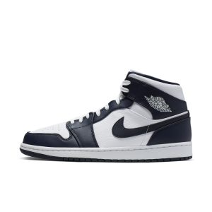 Air Jordan 1 Mid White Obsidian (554724-174)