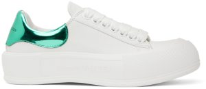 Alexander McQueen White & Pink Oversized Sneakers (716636WICEL)