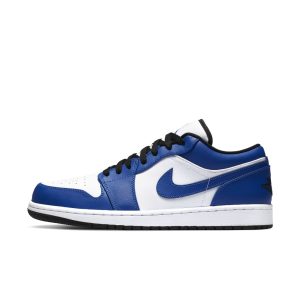 Air Jordan 1 Low ‘Game Royal’ White/Game Royal/Black (553558-124)