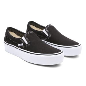 Vans Classic Slip-On Platform ‘Black’ Black/White (VN00018EBLK)