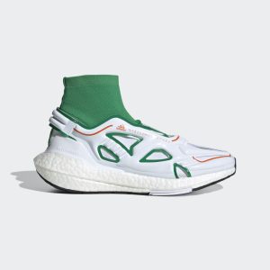 adidas adidas by Stella McCartney Ultraboost 22 Running Green / Cloud White / Semi Impact Orange (GX9866)