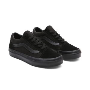 Vans Kids Black Old Skool Little Kids Sneakers (VN000W9TENR1)