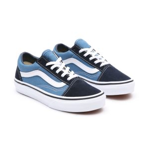 Vans Kids Navy Old Skool Little Kids Sneakers (VN000W9TNWD1)