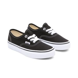 Vans Kids Black Authentic Little Kids Sneakers (VN000WWX6BT1)