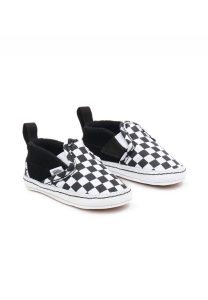 VANS Checker Slip-on V Crib Babyschoenen (Zwart)
