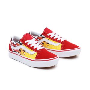 VANS Flame Comfycush Old Skool Kinderschoenen (Rood)