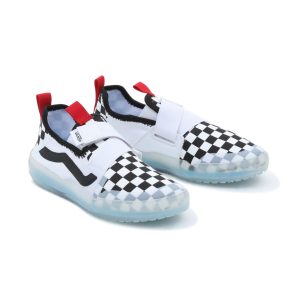 VANS Checkerboard Strker Ultimate Waffle Kinderschoenen Met Klittenbandsluiting Zwart (VN0A4UVY5GU)