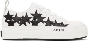 AMIRI White & Black Stars Court Low-Top Sneakers (PF22WFS007-111)